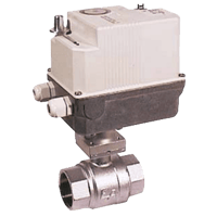 Kobold 2-Way Brass Ball Valve with Actuator, KUE-KA